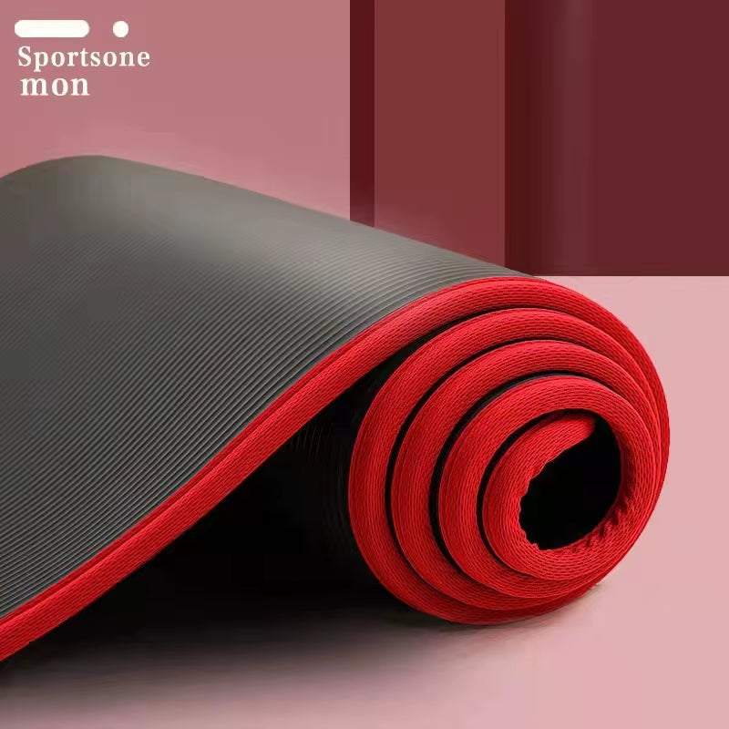 Thick Yoga Mat – 10mm Non-Slip Acupressure Exercise Mat for Meditation, Pilates, Gym & Home Fitness