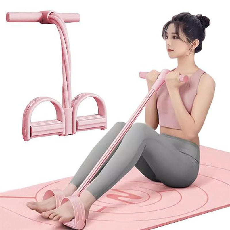 Manual Tension Training Pedal Elastic Band, Eco-Friendly Natural Latex Yoga Stretching Band, Adjustable Resistance Band for Home Gym Arm & Waist Training, Exercise Equipment