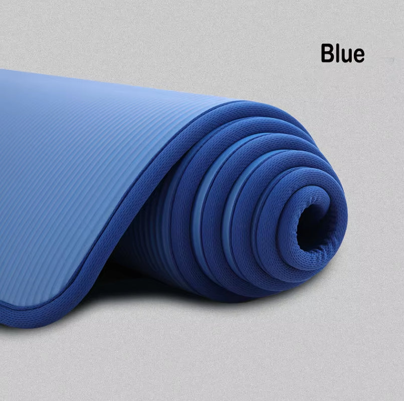 Thick Yoga Mat – 10mm Non-Slip Acupressure Exercise Mat for Meditation, Pilates, Gym & Home Fitness