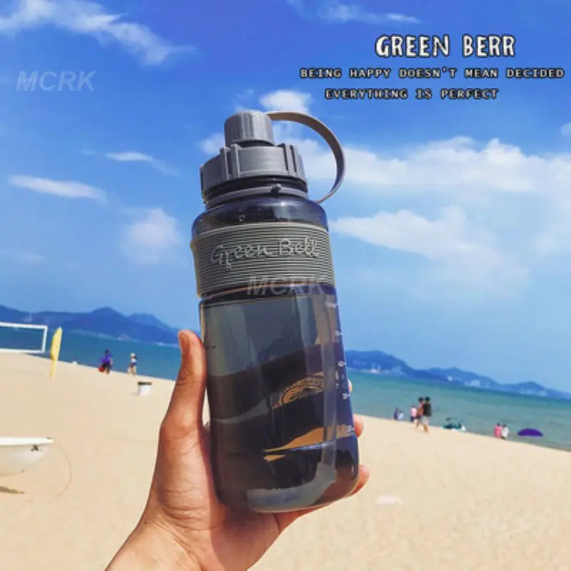 Large Capacity Sports Water Bottle – 1.5L / 2.3L Portable Silicone Bottle with Straw, Leakproof, Reusable for Fitness & Outdoor Activities