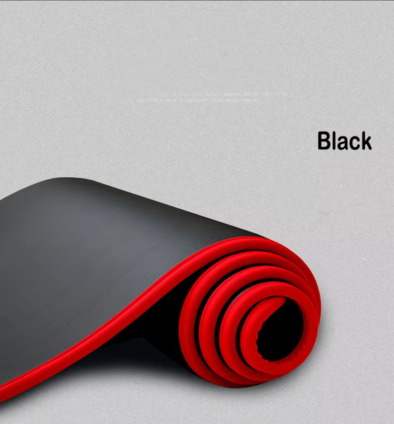 Thick Yoga Mat – 10mm Non-Slip Acupressure Exercise Mat for Meditation, Pilates, Gym & Home Fitness